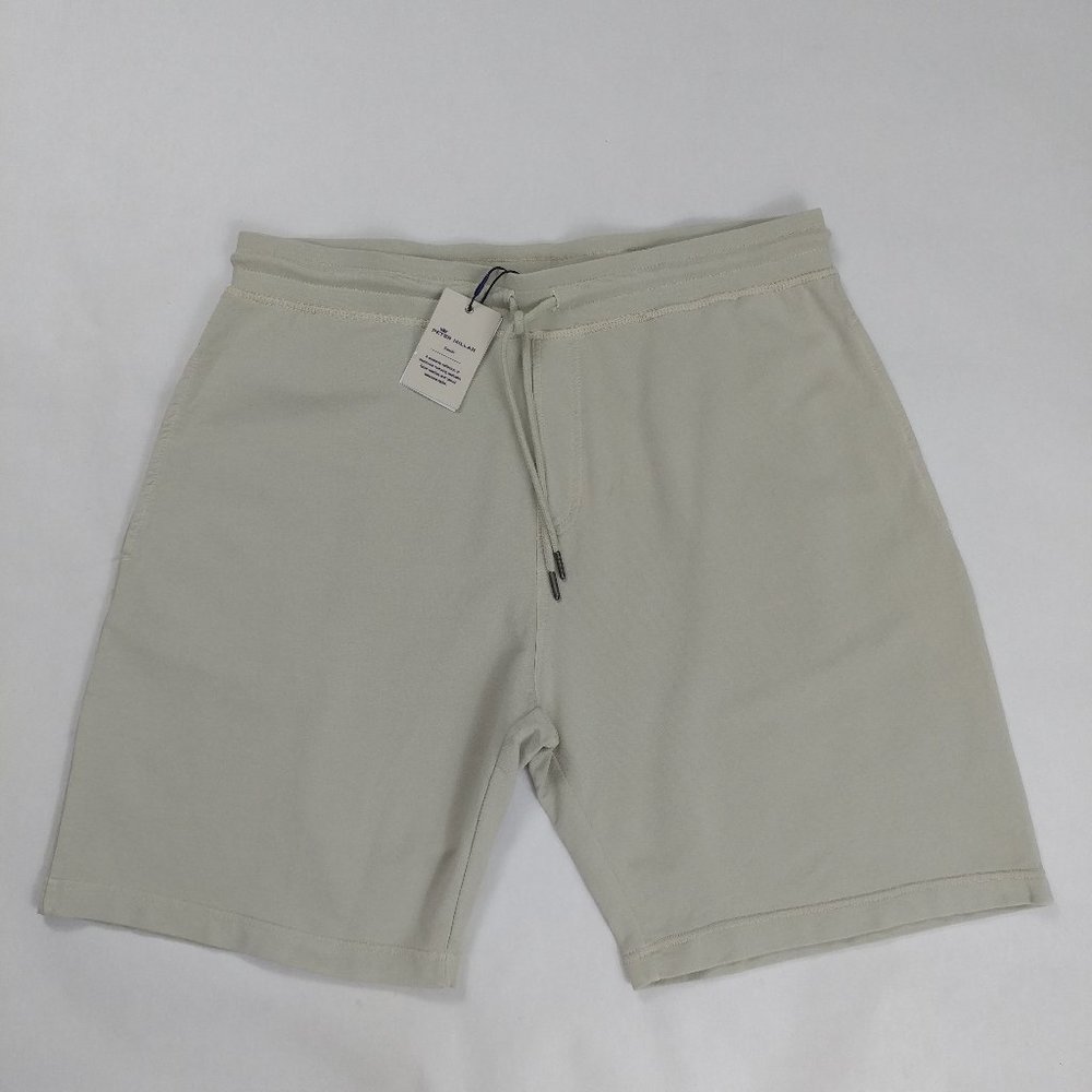 $98 Peter Millar Seaside Men`s Shorts Size 2XL 40 Stone Cotton Modal